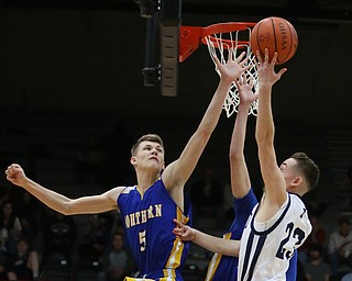 Riko Rodriguez(23) of McDonald during the 4th quarter as Southern Local takes on McDonald, Friday, March 10, 2017 at Struthers High School. McDonald won 96-43...(Nikos Frazier | The Vindicator)..