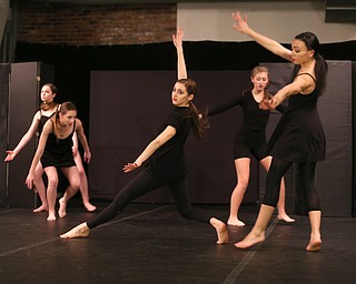 Ava Shapiro(center) and Davia Ford(right) performs "Black Velvet" during the Building Art 2017 One-Hit Wonders Vol. 1 at the Ballet Western Reserve, Saturday, March 11, 2017 in Youngstown. ..(Nikos Frazier | The Vindicator)..