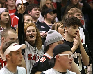 Salem Fans before Salem takes on Ursuline in the Division II District Final, Saturday, March 11, 2017 at Boardman High School. Ursuline won 70-33...(Nikos Frazier | The Vindicator)..