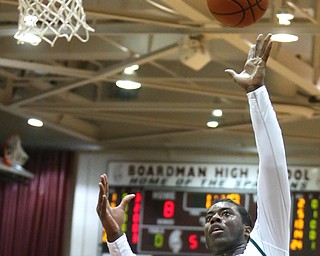 Anthony Howell(1) of Ursuline goes up for a layup during the 1st quarter as Salem takes on Ursuline in the Division II District Final, Saturday, March 11, 2017 at Boardman High School. Ursuline won 70-33...(Nikos Frazier | The Vindicator)..