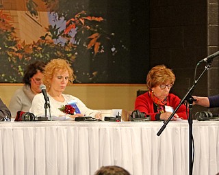        ROBERT K. YOSAY  | THE VINDICATOR.     .Roosevelt Elementary ( McDonald ) Mackenzie Sambroak (4)  spells her word..West Branch eighth grade student Macey Stancato wins the 84th Regional Spelling Bee spelling the championship word "sarcoidosis" correctly..Poland's Sophie Sainato won second place and four-time returnee Angela McKenna from Girard won third place...-30-