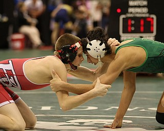 Battle of the Valley for the 106# Div II weight class, Cole McComas from Beaver Local defeats Christian Wyat of West Branch to head to the Championship Finals