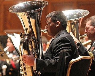 William D Lewis the vindicator  Nick Kacir, a Lowellville 11th grader who plays tuba in the Stambaugh Youth Community Band , was one of 11 area youth who played a number with the US Navy Band,  during 3-14-17 concert at Stambaugh Auditorium in Youngstown.