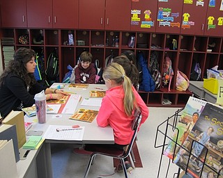 Neighbors | Alexis Bartolomucci.Third-grade students in Catherine Curtis' class got in their reading groups for reading workshop at Robinwood Lane Elementary.