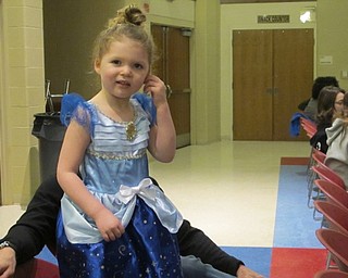 Neighbors | Alexis Bartolomucci.Rilynn Jones dressed up in her princess dress to watch Austintown Middle School's presentation of "Cinderella" on March 3 and 4.