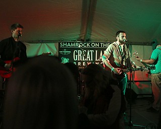 Whiskey Pilot plays during Sham-Rock on the Block, Friday, March 17, 2017, in downtown Youngstown. ..(Nikos Frazier | The Vindicator)..