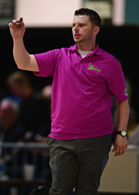 HUBBARD, OHIO - MARCH 19, 2017: Joe Bailey of Wooster, Ohio watches as his ball rolls down the alley during a qualifying round of the PBA Trumbull County Tourism Bureau Central/East Open, Sunday afternoon at Bell-Wick Bowl.