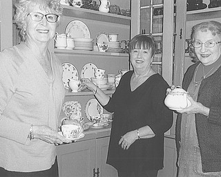 SPECIAL TO THE VINDICATOR
Austintown Historical Society will host its Spring Tea on April 30 at the Strock Stone House, 7171 Mahoning Ave. Seatings will be at noon, 2 and 4 p.m. Reservations are required before April 22, and tickets are $15 for adults and $7 for children under 12. The menu includes coffee and a variety of teas, fancy finger sandwiches, pastries and scones. Free tours of Strock Stone House will take place after each seating. There will be a basket raffle, with one ticket for $1, five for $3, and 15 for $5. The winner of the raffle does not need to be present. All proceeds will benefit the
society. From left are Joyce Pogany, president; and Marge Goldner and Rae Jeanne Mollica, co-chairmen of the event. For information, call Pogany at 330-792-1129.
