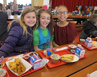 Neighbors | Alexis Bartolomucci.Brianna, Piper and Carmella ate their Dr. Seuss themed lunch on March 2 at Austintown Elementary .School.