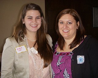 Neighbors | Submitted.Pictured is Alexa Arndt (Canfield) with YAPA past president Lynn Sorber. Arndt was the 2010-2011 YAPA scholarship winner. Arndt is a member of Delta Delta Delta Sorority. Arndt is a graduate of The Ohio State University, where she studied Public Affairs and International Studies and Diplomacy. She received her Masters Degree in Education from Indiana University. She serves as the Coordinator of Fraternity and Sorority Life at the University of Mississippi.