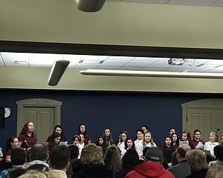 Neighbors | Alexis Bartolomucci.Students from the St. Charles Youth Choir performed songs from "The Lion King" on March 2 at the Boardman library.
