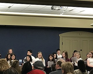 Neighbors | Alexis Bartolomucci.The St. Charles Youth Choir performed for guests at the Boardman library on March 2 for the Celebrate the Arts event.