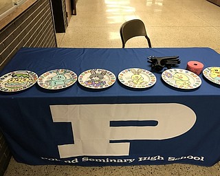 Neighbors | Alexis Bartolomucci.The Poland Union kindergarten classes made a plate to be raffled off after the concert on March 8 at Poland Seminary High School.