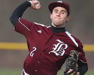 William D Lewis The Vindicator  Boardman pitcher Nick Augustine(2) delivers during 3-30-17 win over Fitch.