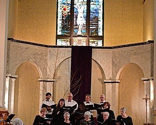 YOUNGSTOWN, OHIO - APRIL 2, 2017: Members of the Mahoning Valley Chorale Lenten Concert perform in front of the crowd at St. Angela Merici Parish, Sunday afternoon. DAVID DERMER | THE VINDICATOR