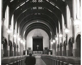 Christmas Eve Mass at St. Dominic's Church in 1955.