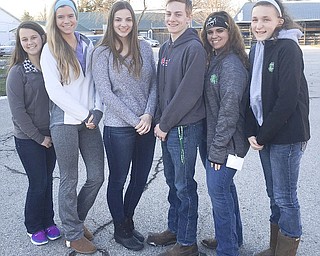 SPECIAL TO THE VINDICATOR
Mahoning County 4-H Junior Fair Board met March 16 at Colonial Inn, Canfield, to elect 2017 officers. Elected, from left, were Karlee Banks, secretary-treasurer; Tess Emerson, assistant secretary-treasurer; Kristyn Svetlak, vice president; Karl Reph, president; and Sam Colonna and Callia Barwick, news reporters.