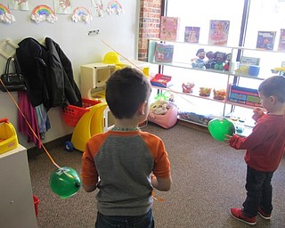Neighbors | Alexis Bartolomucci.Students participated in a leprechaun race during their St. Patrick's Day celebration at Hitchcock Woods Early Learning Center on March 16.
