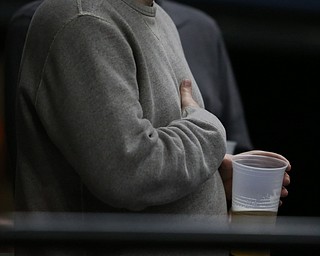 National Anthem before the USA Hockey's National Team takes on the Youngstown Phantoms , Friday, April 7, 2017 at The Covelli Centre. ..(Nikos Frazier | The Vindicator)..