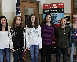 Neighbors | Abby Slanker.The Canfield Village Middle School eighth-grade Power of the Pen team placed second out of 27 schools at the Power of the Pen regional competition at Malone University on March 4. Team members included, from left, Grace Li, Chloe Deak, Bridget Fekety, Emily Mashqbeh, Gwen Pfrenger and Samantha Hudock.