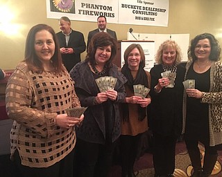 Neighbors | Submitted.“Final Five” agree to split $2,000 grand prize. Pictured are, from left, Chrys Ritter, Susan Calhoun, Lori Neiman, Lynn Sahli and Linda Smrek.