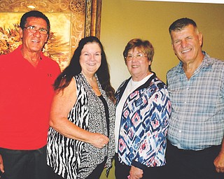 SPECIAL TO THE VINDICATOR
Austintown Retired Teachers recently announced its new officers. From left, they are Ralph Roberts, treasurer; Peggy Bennett, vice president; Judy Shonn, secretary; and Don Kollar, president. The club is celebrating its 44th year, and meets four times a year at Rachel’s Restaurant for lunch. The next meeting will take place at noon April 19. For information call 330-652-0111.
