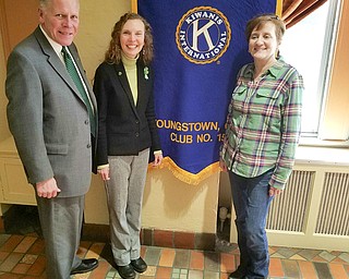 Maraline Kubik, mission director of Sister Jerome’s Mission College, was the guest speaker at the Kiwanis Club of Youngstown meeting March 17. She shared how the organization helps university students from low-income families complete their college degrees with financial support and mentoring. Kiwanis members volunteer for and financially support several organizations, including Boys & Girls Club, United Way Imagination Library, the Butler Institute of American Art, CityScape and Meals on Wheels. The club meets at noon every Friday at the YMCA, 17 N. Champion St., Youngstown, and guests are welcome. For information, call Chris McCarty at 330-729-1017 or 310-948-8858. SPECIAL TO THE VINDICATOR