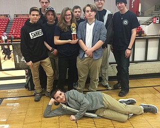 Neighbors | Submitted.Pictured are, from left, Mitchell Durr (Austintown), Cage Jeffries(Springfield), Austin Ladd (Austintown), Lena Biggs (Austintown), Matt Byler (Canfield ), Nicholas Antonucci (Boardman), Nicholas Tarasuck (Canfield), Aaron Todd (West Branch) and James Dubos (Campbell).