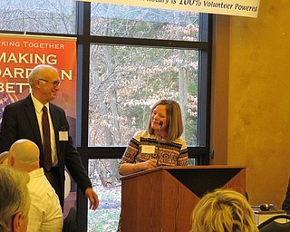 Neighbors | Alexis Bartolomucci.Boardman Civic Assocation President Meg Harris honored Frank Lazzeri with the BCA Past Presidents Award during the Community Service Awards Dinner on March 20.