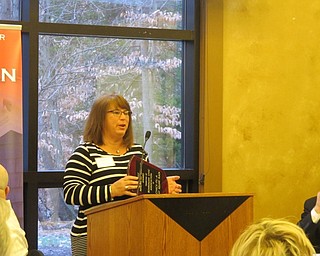 Neighbors | Alexis Bartolomucci.General Manager Shelly LaBerto accepted the Remodeled Building award for Chick-fil-A during the Boardman Civic Association's Community Service Awards Dinner on March 20 at Boardman Park.