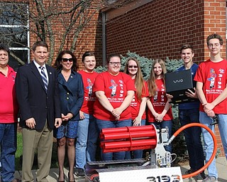 Neighbors | Abby Slanker.The Austintown FalcoTech Robotics Team joined Ohio State Representatives John Boccieri and Michele Lepore-Hagan at a press conference to highlight the importance of STEM education through FIRST on March 27.