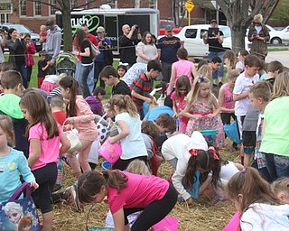 Neighbors | Abby Slanker.Hundreds of children came out to hunt for candy and eggs during the Canfield Dairy Queen’s annual Easter Egg Hunt on the green on April 15.