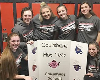 SPECIAL TO THE VINDICATOR
High-school Improv team members, from left, are Paige Herbert, Hudson Hartley, Harmony Offenburg, Logan Pasco, Taylor Gooch and Alyssa Swank.