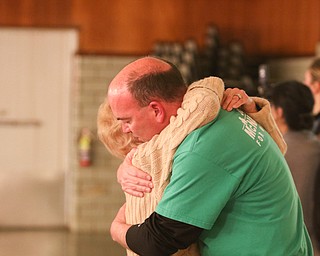        ROBERT K. YOSAY  | THE VINDICATOR..Mayor John McNally as he talks and thanks his supporters after losing the race to Jamal Tito Brown