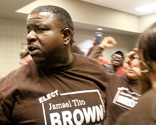 William D. Lewis the vindicator  Tito Brown reacts to news he won mayoral primary.