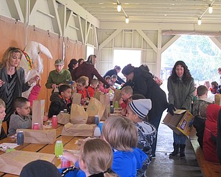 Neighbors | Alexis Bartolomucci.Boardman elementary students enjoyed a snack after they participated in the Kiwanis Easter Egg Hunt on April 5 at Boardman Park.