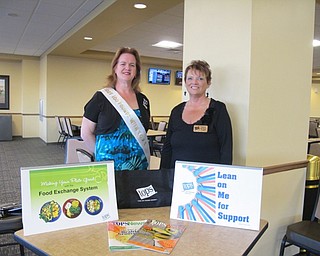 Neighbors | Alexis Bartolomucci.Area Captain, Dianna Herbert, and Ohio state Queen, Kerry Schneider, promoted the TOPS program for the upcoming Youngstown Fitness Expo on May 13.