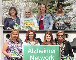 SPECIAL TO THE VINDICATOR
Walking Together, an annual event presented by the Alzheimer Network, is scheduled for Saturday at Canfield Fairgrounds, 7265 Columbiana Canfield Road, with registration beginning at 8:30 a.m. The first 100 walkers to sign up will receive a T-shirt. There will be basket and 50-50 raffles and prizes for children and adult walkers. Coffee, doughnuts and fruit will be available. Families are encouraged to walk in honor or in memory of a loved one. Proceeds will support local services for families dealing with Alzheimer’s disease. The network is a nonprofit volunteer organization. To register for the walk, call 330-788-9755. Walk planning team members, in front from left, are Jacki Jones, Deanna Spirko, Kirstin Lawson and Anna Keck. In back, Linda Budd, Dorothy Barto, Sarah Benson and Vanessa Montgomery. Nancy Grabowski, Cindy Labuda, Sandra Pope and Denise Williams also are members.