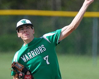 William D Lewis The Vindicator  WB's Brant Alazzaus(7) delivers during 5-9-127 win over Hubbard at WB.