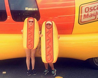 Having a "dog"gone good time were Sandi Weigle and her daughter, Nicole Weigle, both of East Palestine.