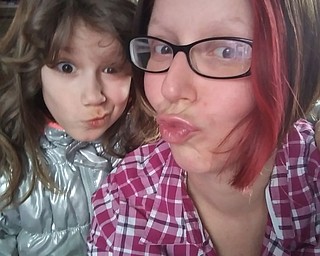 Lilly Armstrong, 8, sent in this photo of her mugging with her mom, Jennifer Armstrong. Both are from Girard.