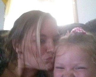 Lisa Ray spends precious moments with her daughter, Alianah Ray. They live in Vickery, Ohio.