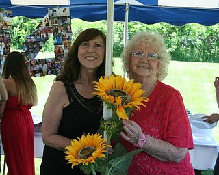 Paula Maple of Grand Junction, Colo., visits with her mother, Mary Agnes Mariotti of Boardman.