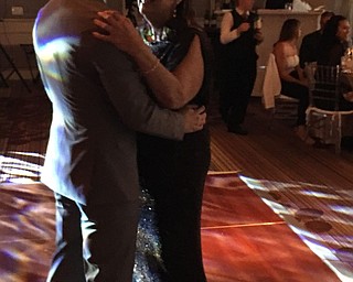 Bill Christian shares a mother-son dance with Darlene Christian. They are both from Poland.