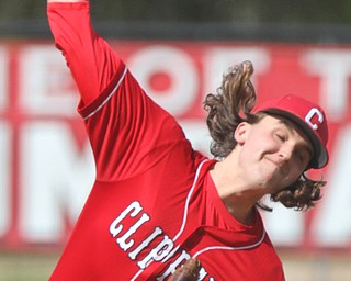 William D. Lewis The Vindicator  Columbiana pitcher Jake Clark delivers during 5-10-17 game with Crestview.