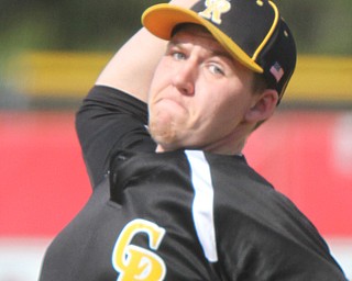 William D Lewis The Vindicator Crestview pitcher Tyler Hurd(22) during 5-10-17 game at Columbiana.