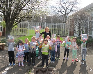 Neighbors | Alexis Bartolomucci.Joy Bucci and her class showed off the eggs they collected during their egg hunt at Poland North Preschool on April 12.