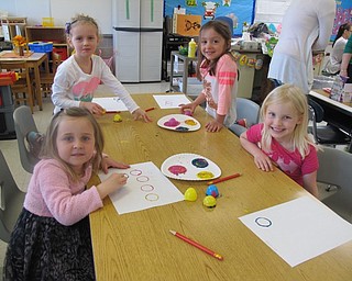 Neighbors | Alexis Bartolomucci.Students in Danielle Argeras made different crafts on April 13 for their Easter celebration at Poland North Preschool.