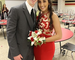 Neighbors | Abby Slanker.Canfield High School juniors Richie Juliano and Christina Rivera visited the school’s annual Prom Promenade before heading to the prom at Mr. Anthony’s on May 6.