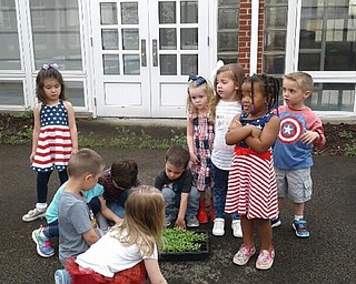 Neighbors | Submitted.Joy Bucci's students at North Preschool spent time outside with plants during their Earth Day celebration.